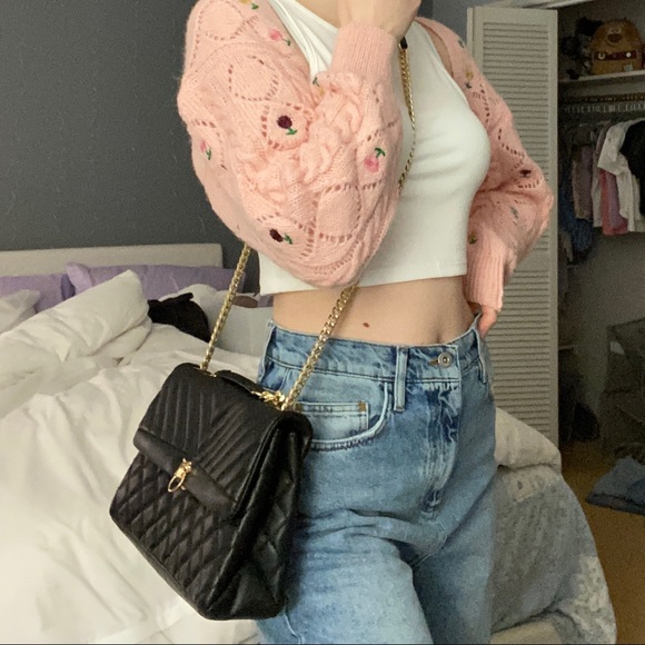 Quilted Black Shoulder Bag/Crossbody Purse - Picture 9 of 9